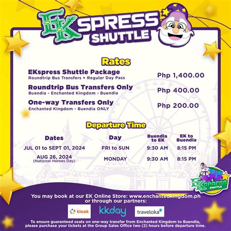 Magical Shuttle to EK – Enchanted Kingdom.